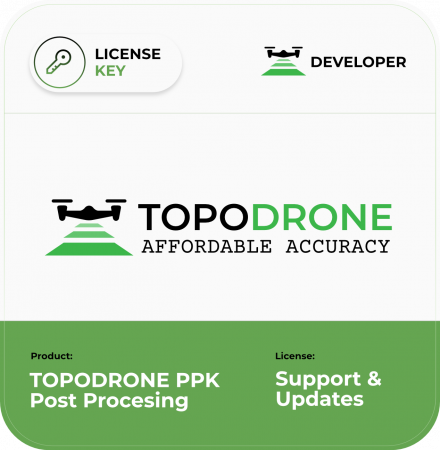 TOPODRONE PPK Post Processing 1-Year Support & Updates Package TOPODRONE PPK Post Processing 1-Year Support & Updates Package